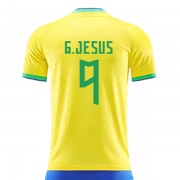 Billiga Fotbollströjor Brasilien VM 2018 Douglas Costa 7 Hemmatröja..